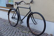 Mifa Herren-Tourenrad von 1928 (Modellnummer unbekannt) in unrestauriertem Originalzustand.