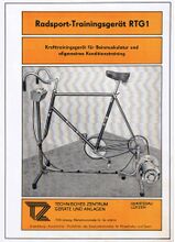 Informationsblatt zum Radsport-Trainingsgerät RTG 1 von 1981
