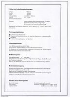 Technische Daten des RTG 1