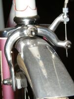 Bremse von Rasant, breitere Ausführung, Baujahr 196?, verbaut an Diamant-Sporträdern von 1965 bis 19??, Material: Aluminium