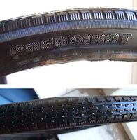 Tourenradreifen 28x1.75, 26x1.75, 24x1.75, 20x1.75, Verwendung End 60er- 1990, Ausführungen: schwarz, gelb-schwarz, beige