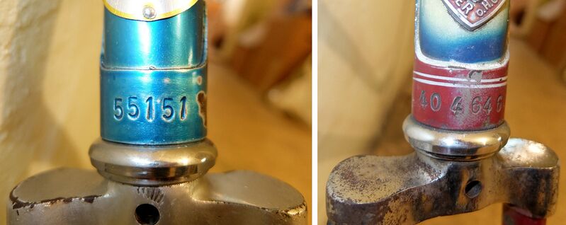 Datei:Vergleich Brandenburg Sportrad - Urania Rahmennummer.JPG