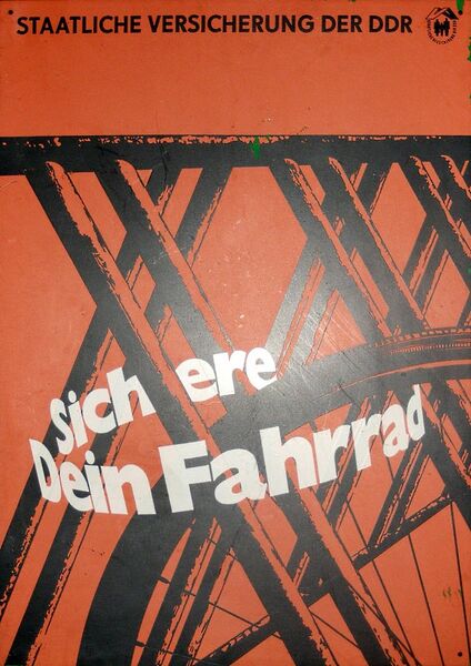 Datei:Werbetafel Sichere Dein Fahrrad orange.jpg