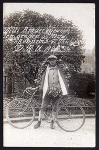 Der Sieger eines von Mifa ausgetragenen Radrennens